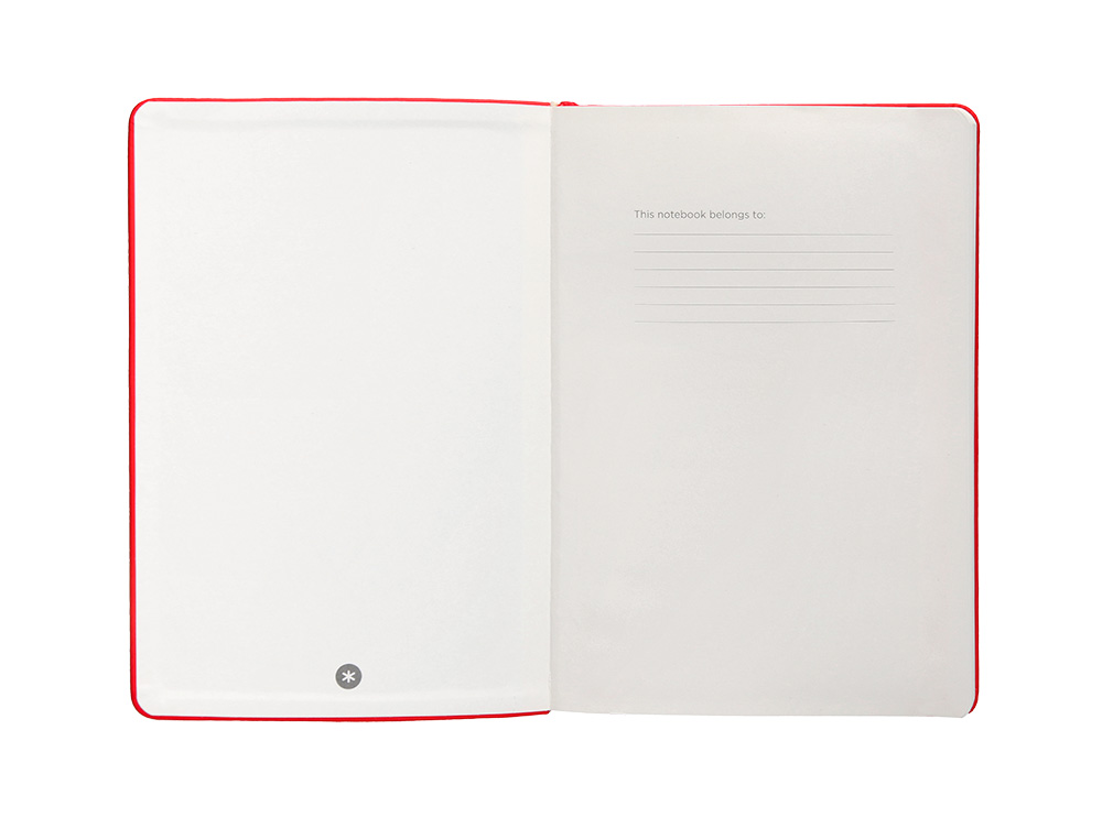 CADERNO COM ELASTICO ANTARTIK NOTES CAPA DURA A4 PAUTADO VERMELHO 100 FOLHAS 80 GR FSC