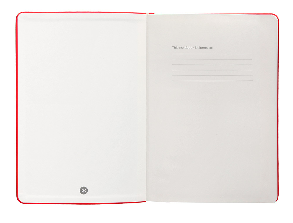 CADERNO COM ELASTICO ANTARTIK NOTES CAPA DURA A5 LISO VERMELHO 100 FOLHAS 80 GR FSC