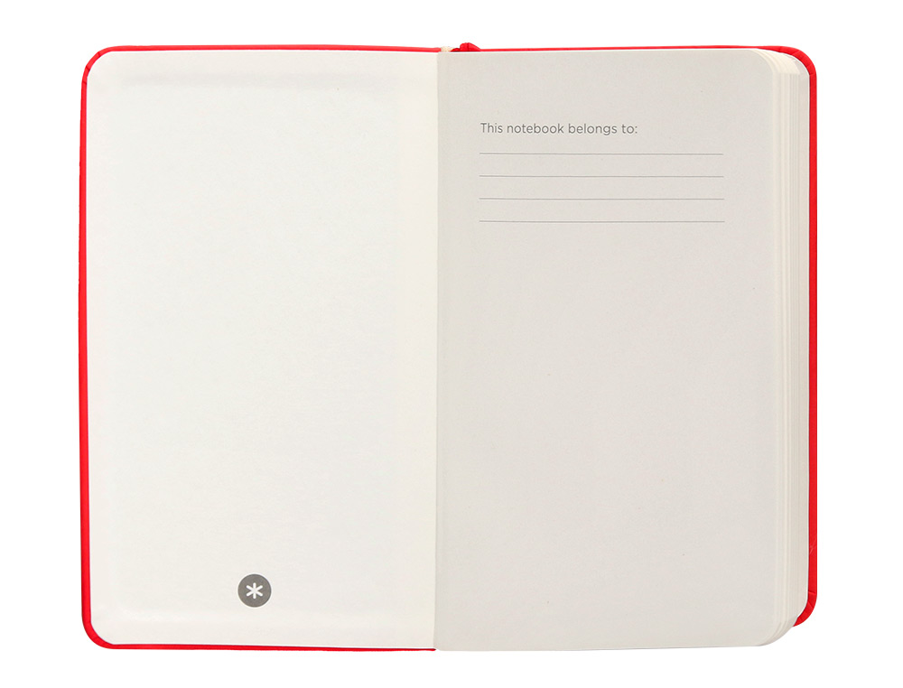 CADERNO COM ELASTICO ANTARTIK NOTES CAPA DURA A6 LISO VERMELHO 100 FOLHAS 80 GR FSC