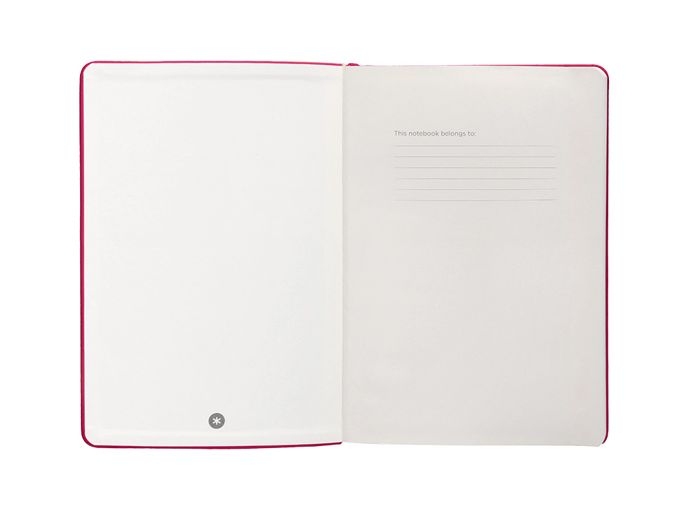 CADERNO COM ELASTICO ANTARTIK NOTES CAPA DURA A4 LISO FUCSIA 100 FOLHAS 80 GR FSC
