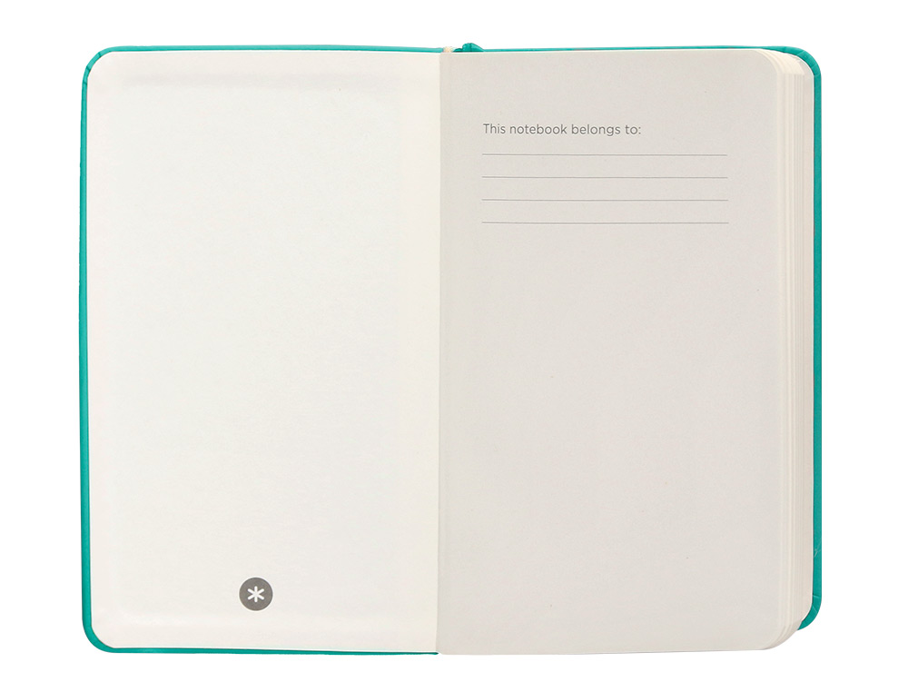 CADERNO COM ELASTICO ANTARTIK NOTES CAPA DURA A6 LISO TURQUESA 100 FOLHAS 80 GR FSC