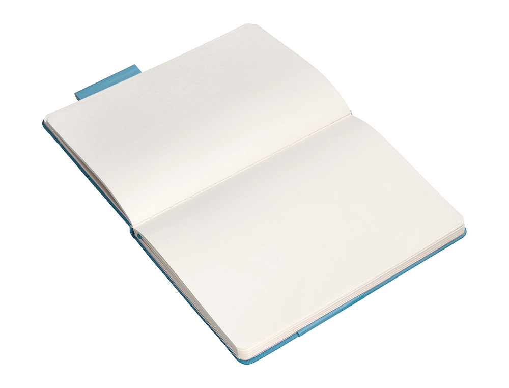 CADERNO COM ELASTICO ANTARTIK NOTES CAPA DURA A4 LISO AZUL CLARO 100 FOLHAS 80 GR FSC