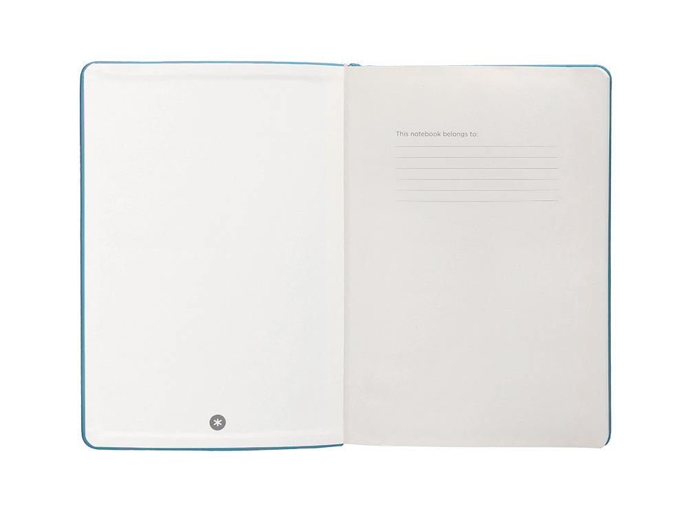 CADERNO COM ELASTICO ANTARTIK NOTES CAPA DURA A4 QUADRICULADO AZUL CLARO 100 FOLHAS 80 GR FSC