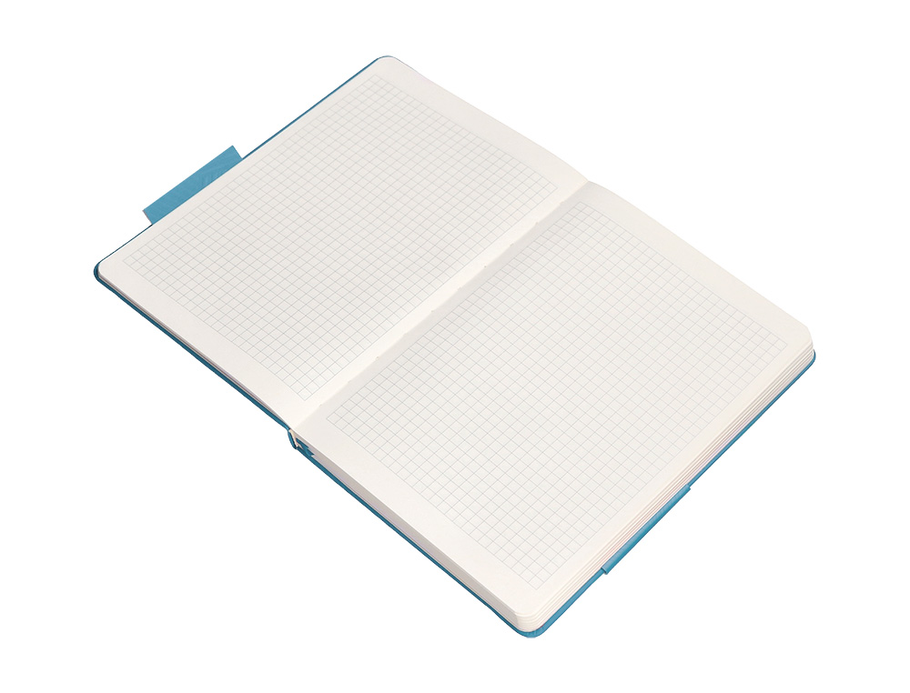 CADERNO COM ELASTICO ANTARTIK NOTES CAPA DURA A4 QUADRICULADO AZUL CLARO 100 FOLHAS 80 GR FSC