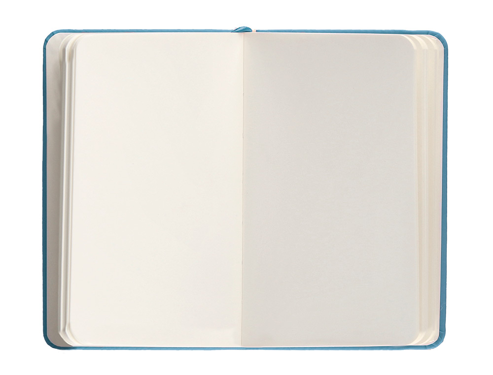 CADERNO COM ELASTICO ANTARTIK NOTES CAPA DURA A6 LISO AZUL CLARO 100 FOLHAS 80 GR FSC