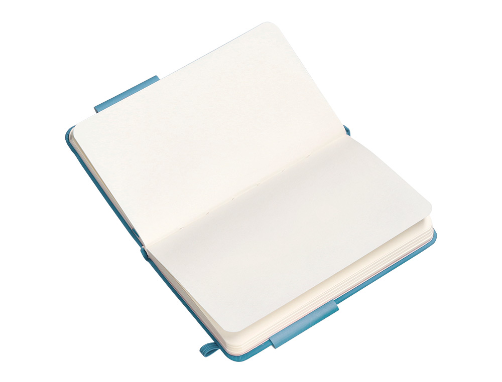 CADERNO COM ELASTICO ANTARTIK NOTES CAPA DURA A6 LISO AZUL CLARO 100 FOLHAS 80 GR FSC