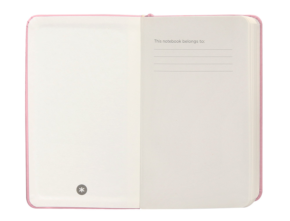 CADERNO COM ELASTICO ANTARTIK NOTES CAPA DURA A6 QUADRICULADO ROSA PASTEL 100 FOLHAS 80 GR FSC