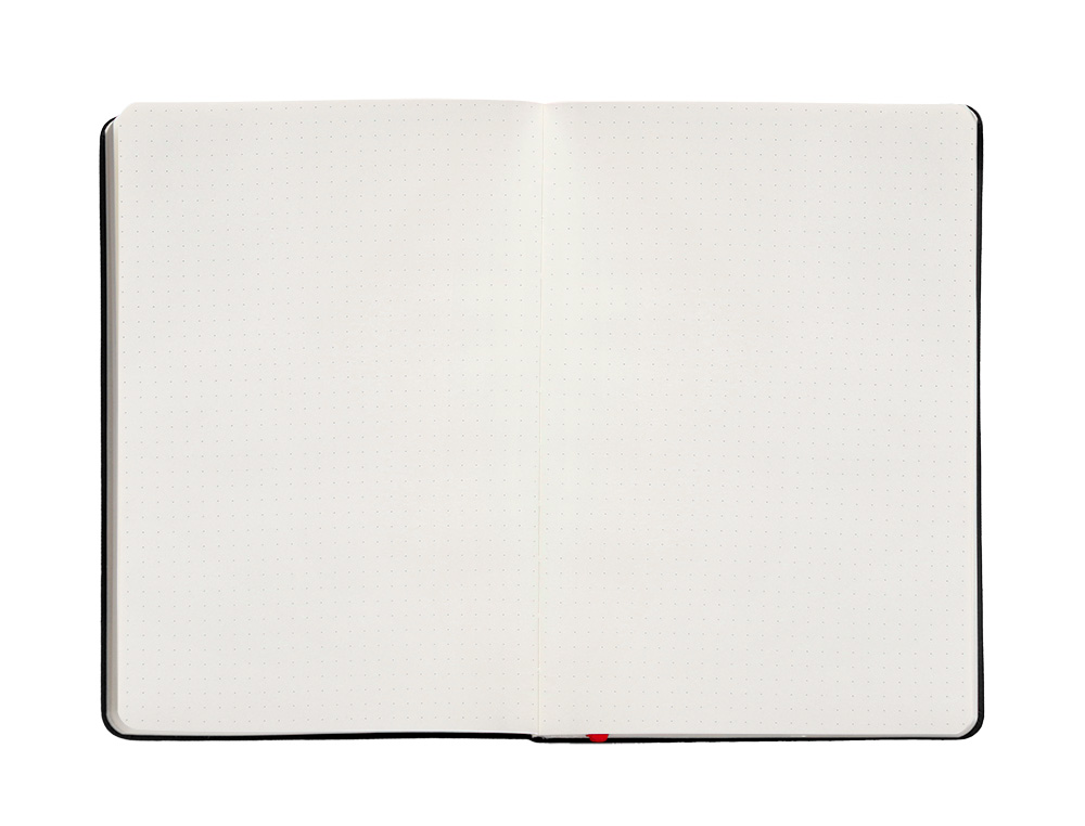 CADERNO COM ELASTICO ANTARTIK NOTES CAPA DURA A4 PONTILHADO PRETO E VERMELHO 100 FOLHAS 80 GR FSC