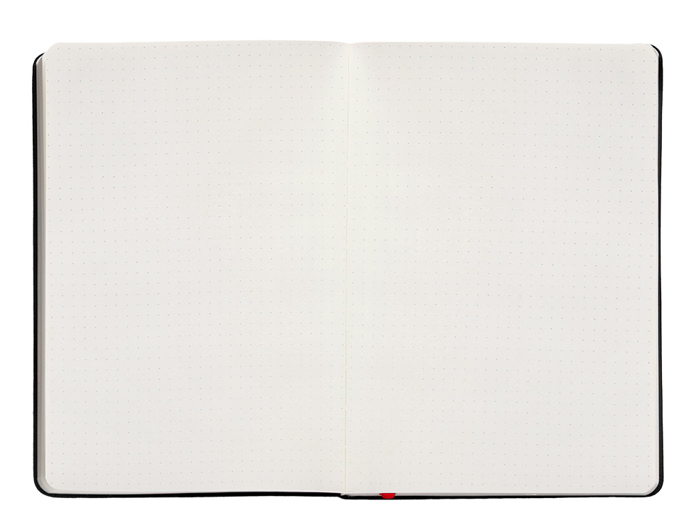 CADERNO COM ELASTICO ANTARTIK NOTES CAPA DURA A5 PONTILHADO PRETO E VERMELHO 100 FOLHAS 80 GR FSC