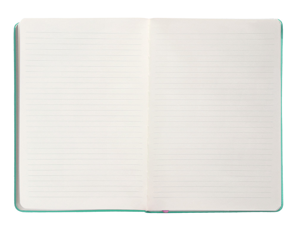 CADERNO COM ELASTICO ANTARTIK NOTES CAPA DURA A5 PAUTADO ROSA E TURQUESA 100 FOLHAS 80 GR FSC