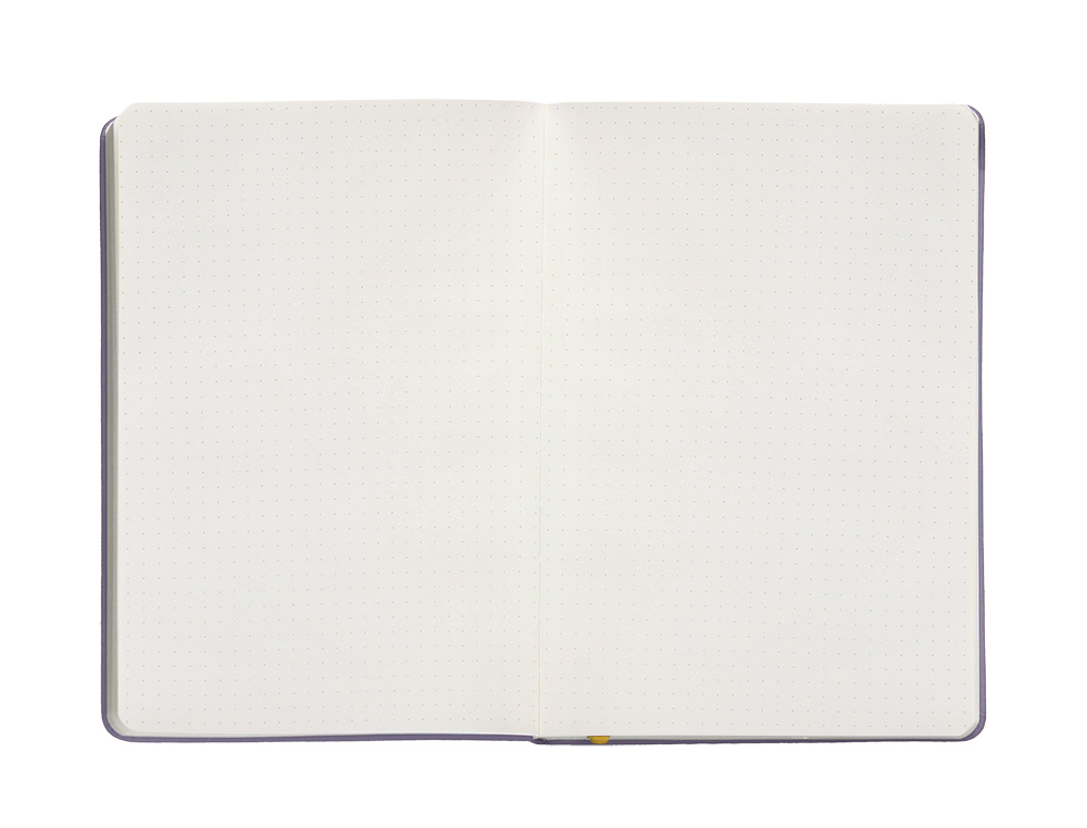 CADERNO COM ELASTICO ANTARTIK NOTES CAPA DURA A4 PONTILHADO ROXO E AMARELO 100 FOLHAS 80 GR FSC