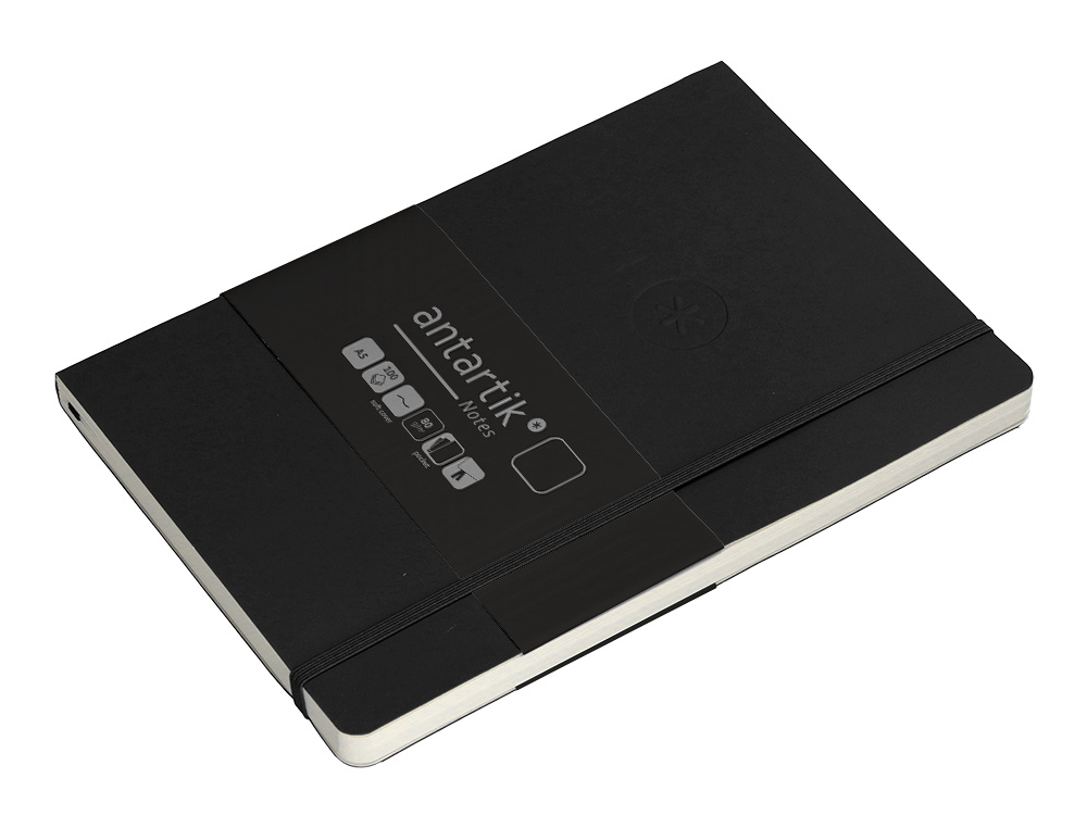 CADERNO COM ELASTICO ANTARTIK NOTES CAPA MOLE A5 LISO PRETO 80 FOLHAS 80 GR FSC