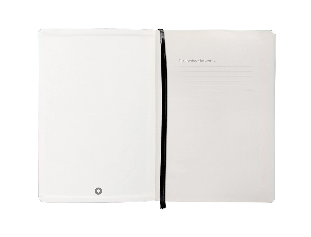 CADERNO COM ELASTICO ANTARTIK NOTES CAPA MOLE A5 PAUTADO PRETO 80 FOLHAS 80 GR FSC