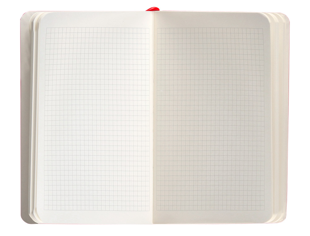 CADERNO COM ELASTICO ANTARTIK NOTES CAPA MOLE A6 QUADRICULADO VERMELHO 100 FOLHAS 80 GR FSC