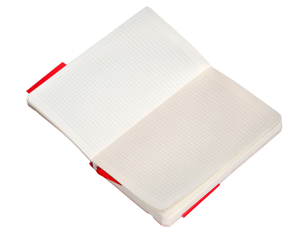 CADERNO COM ELASTICO ANTARTIK NOTES CAPA MOLE A6 QUADRICULADO VERMELHO 100 FOLHAS 80 GR FSC