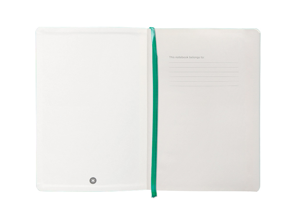 CADERNO COM ELASTICO ANTARTIK NOTES CAPA MOLE A5 LISO TURQUESA 80 FOLHAS 80 GR FSC