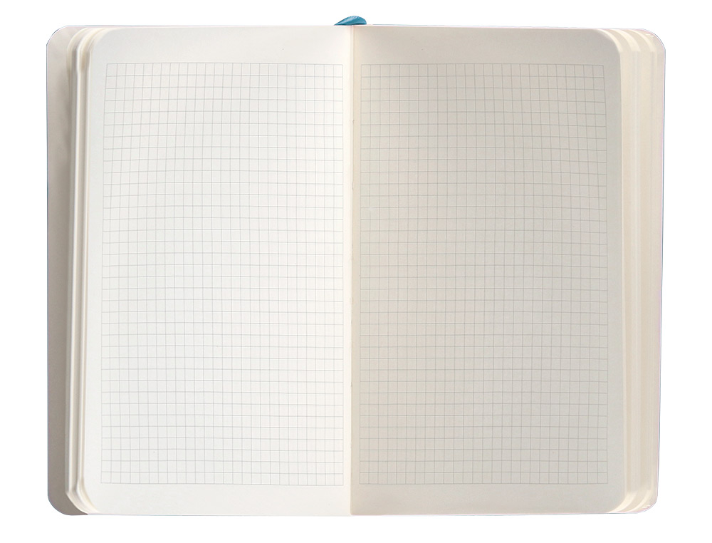 CADERNO COM ELASTICO ANTARTIK NOTES CAPA MOLE A6 QUADRICULADO AZUL CLARO 100 FOLHAS 80 GR FSC