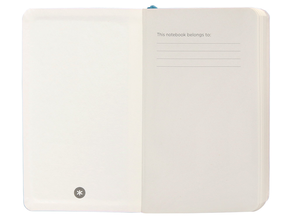 CADERNO COM ELASTICO ANTARTIK NOTES CAPA MOLE A6 QUADRICULADO AZUL CLARO 100 FOLHAS 80 GR FSC