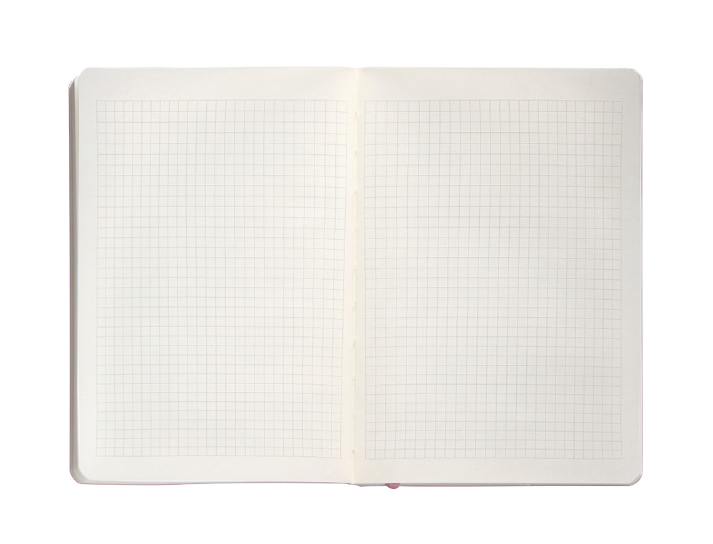 CADERNO COM ELASTICO ANTARTIK NOTES CAPA MOLE A5 QUADRICULADO ROSA PASTEL 80 FOLHAS 80 GR FSC