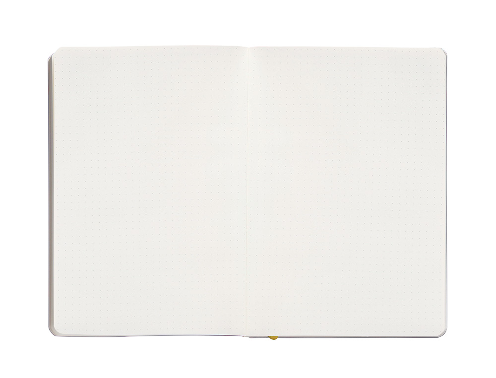 CADERNO COM ELASTICO ANTARTIK NOTES CAPA MOLE A5 PONTILHADO ROXO E AMARELO 80 FOLHAS 80 GR FSC