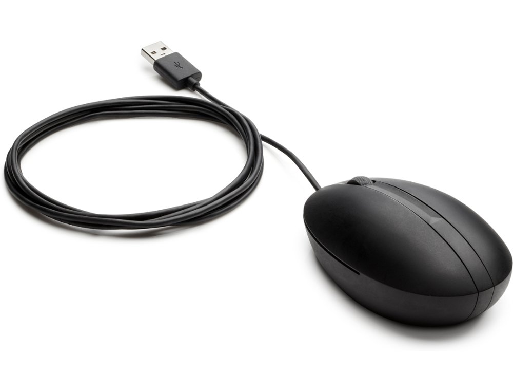 RATO HP 320M OTICO 1000 DPI USB-A COMPRIMENTO CABO 180 CM COR PRETO