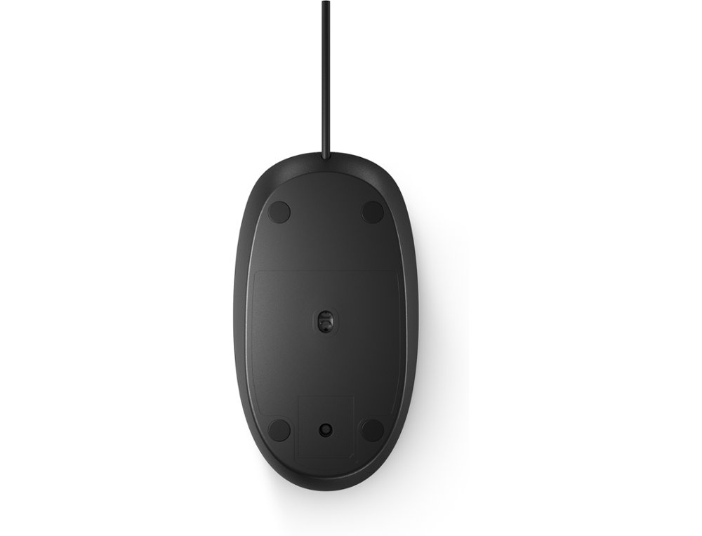 RATO HP 128 LASER 3 BOTOES 1200 DPI USB-A COMPRIMENTO CABO 180 CM COR PRETO