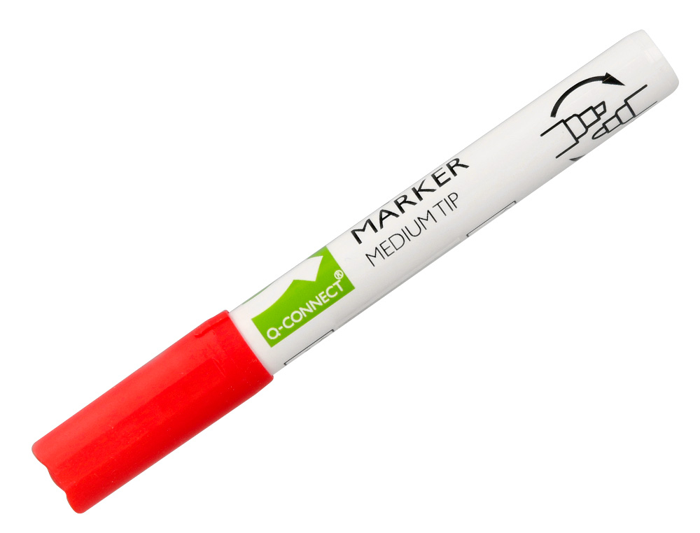 MARCADOR Q-CONNECT GIZ LIQUIDO PONTA REDONDA TRACO 3 MM CAIXA DE 8 UNIDADES CORES SORTIDAS