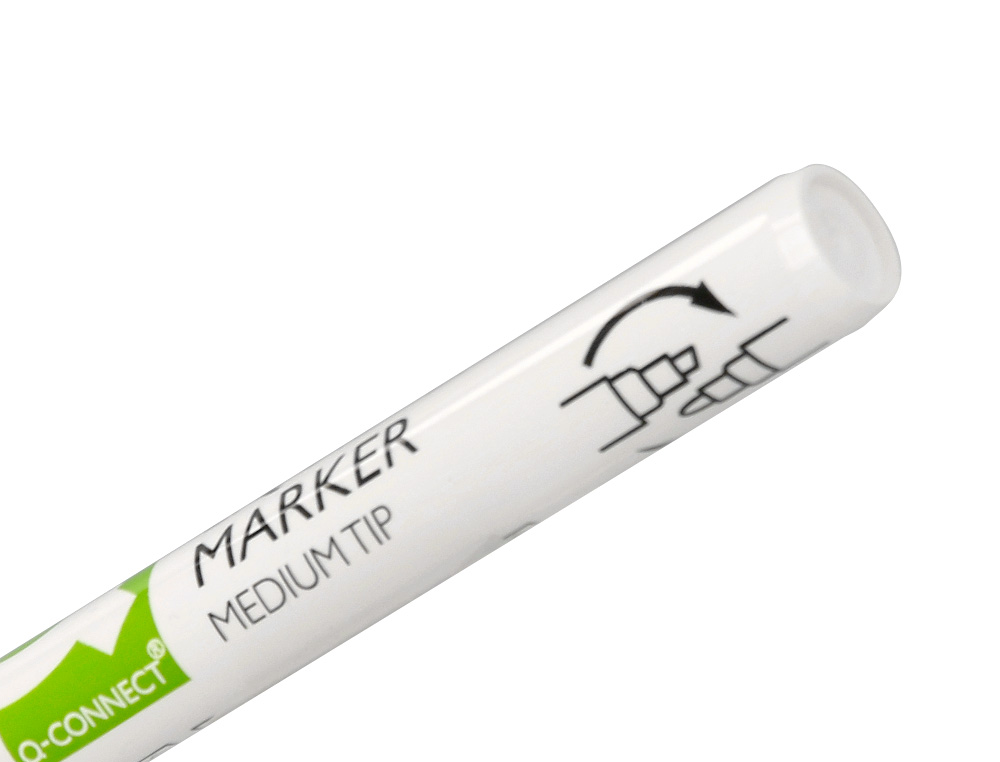 MARCADOR Q-CONNECT GIZ LIQUIDO PONTA REDONDA TRACO 3 MM CAIXA DE 8 UNIDADES CORES SORTIDAS