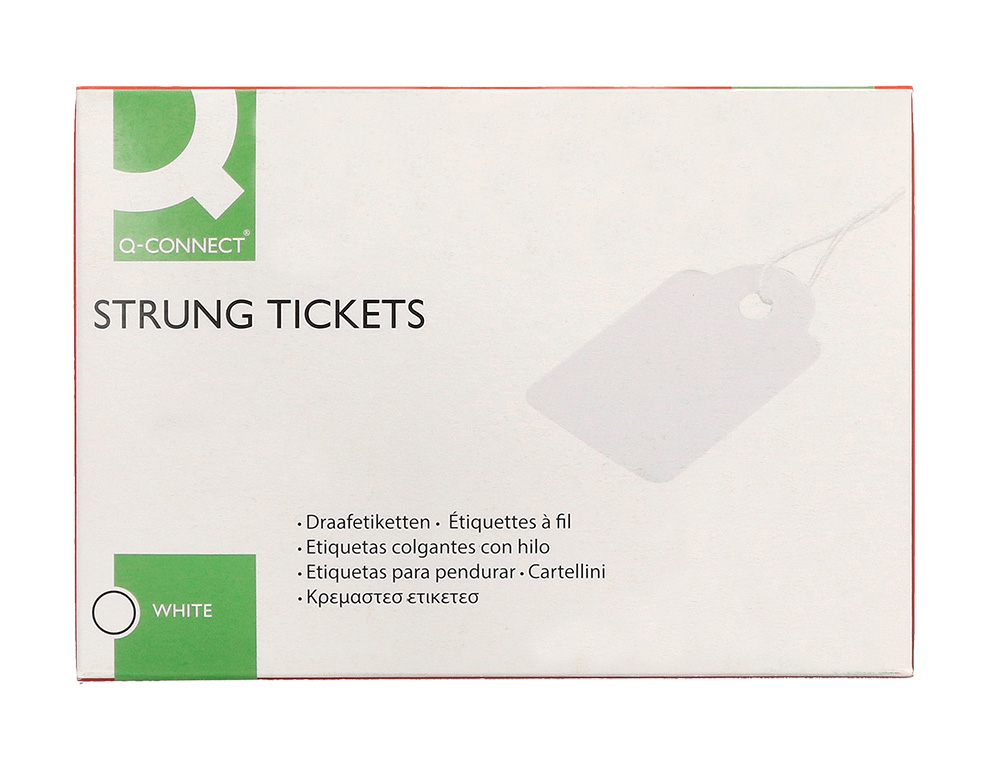 ETIQUETAS Q-CONNECT 28X43 MM CAIXA DE 500 UNIDADES