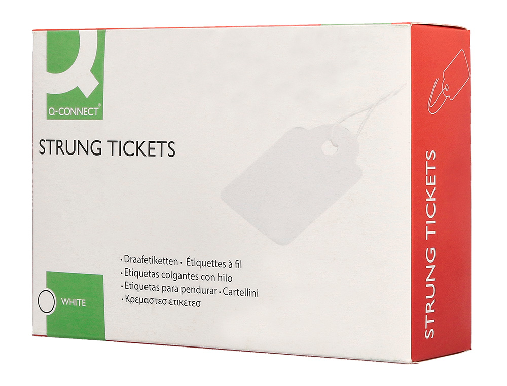 ETIQUETAS Q-CONNECT 28X43 MM CAIXA DE 500 UNIDADES