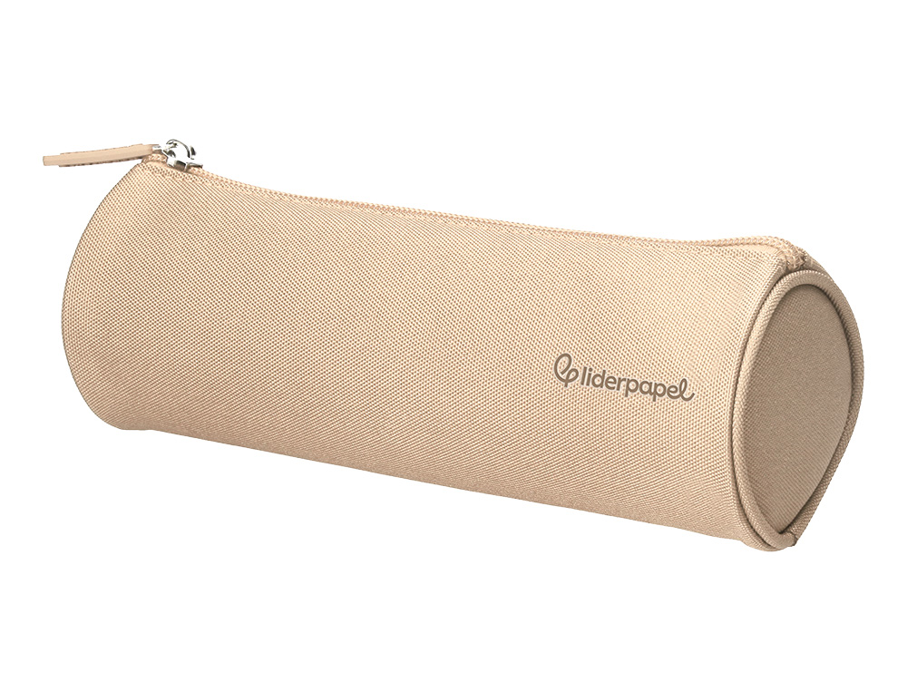 ESTOJO ESCOLAR LIDERPAPEL CILINDRICO LARGO 210X70 MM ROSA