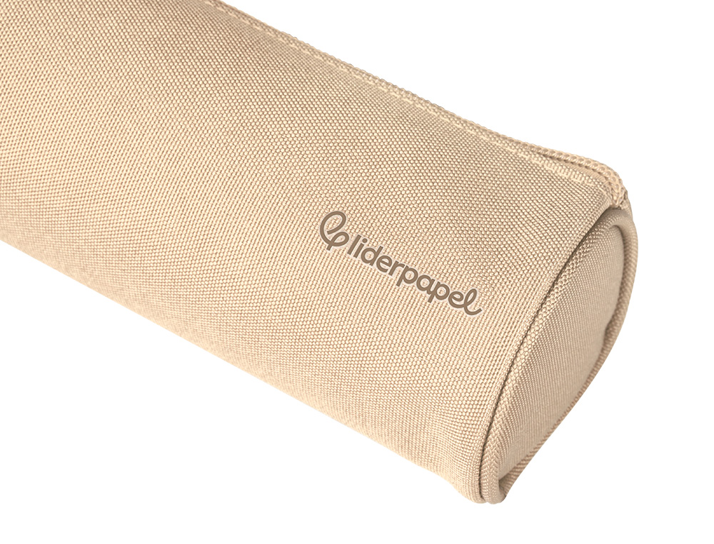 ESTOJO ESCOLAR LIDERPAPEL CILINDRICO LARGO 210X70 MM ROSA