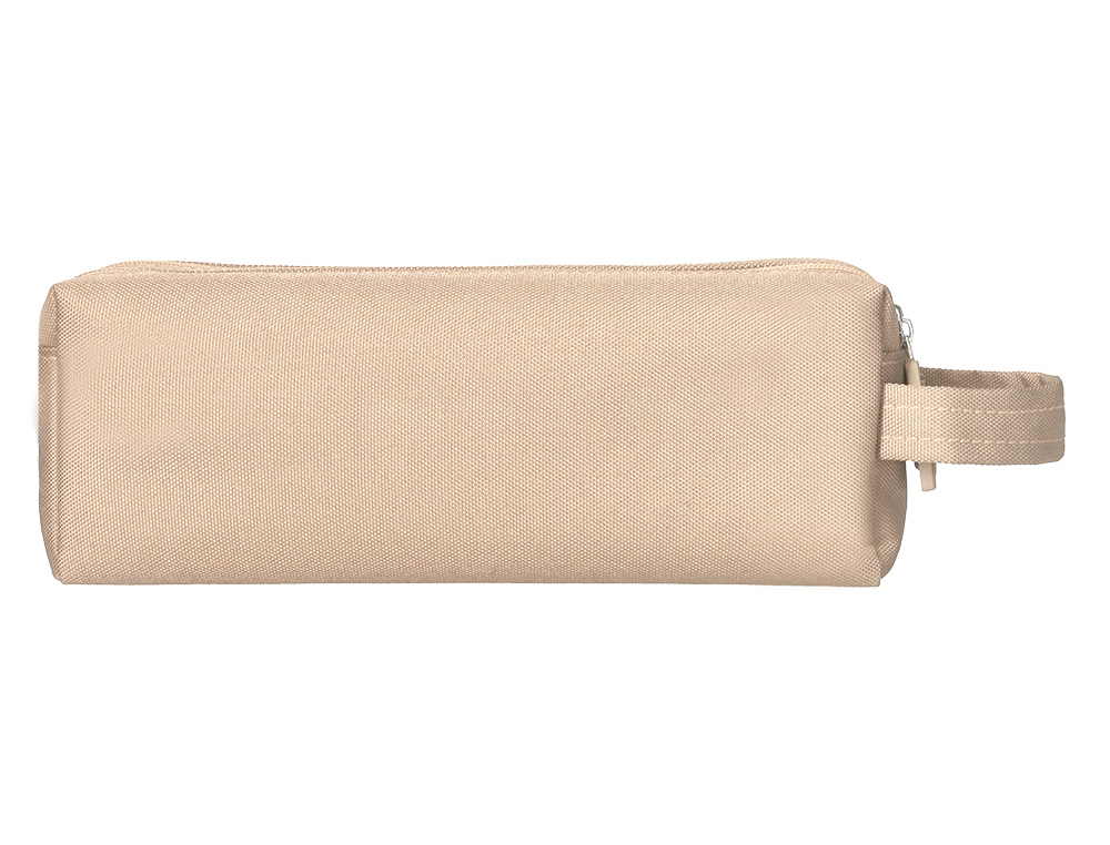ESTOJO ESCOLAR LIDERPAPEL CLASSIC RETANGULAR COM ASA 2 FECHOS 210X80 MM CREME