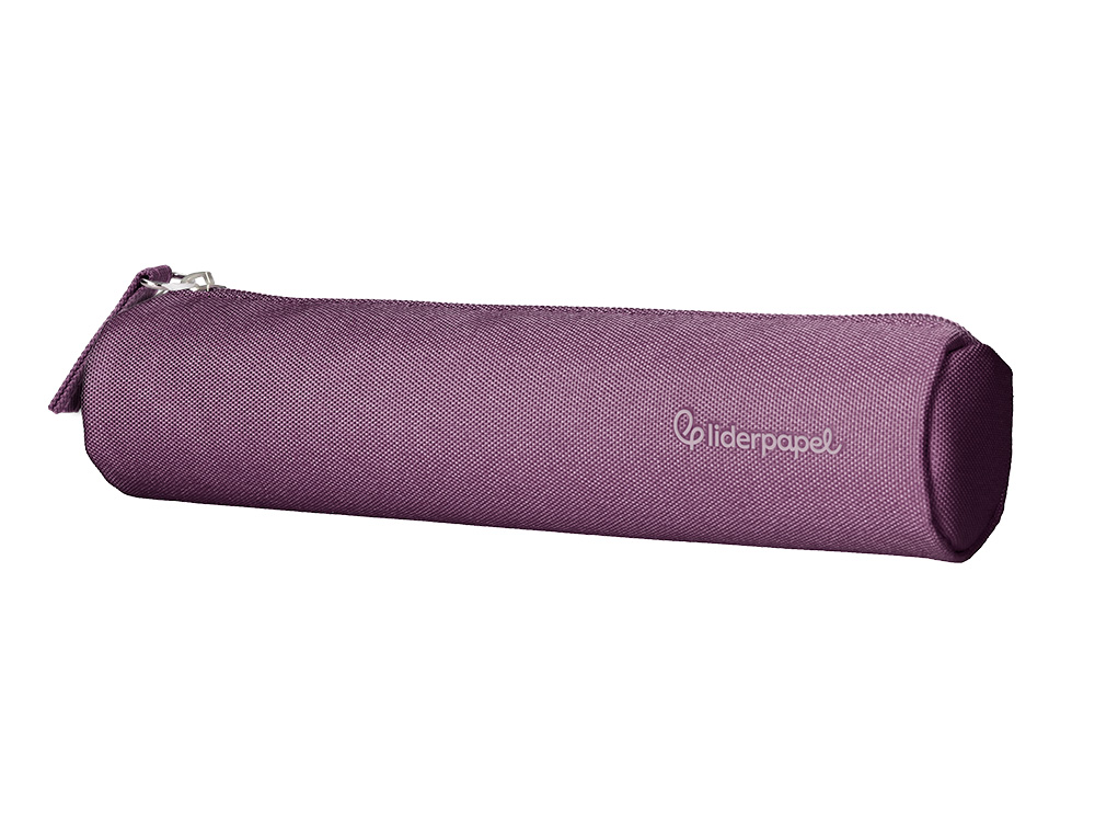 ESTOJO ESCOLAR LIDERPAPEL CILINDRICO ESTREITO 220X45 MM ROXO