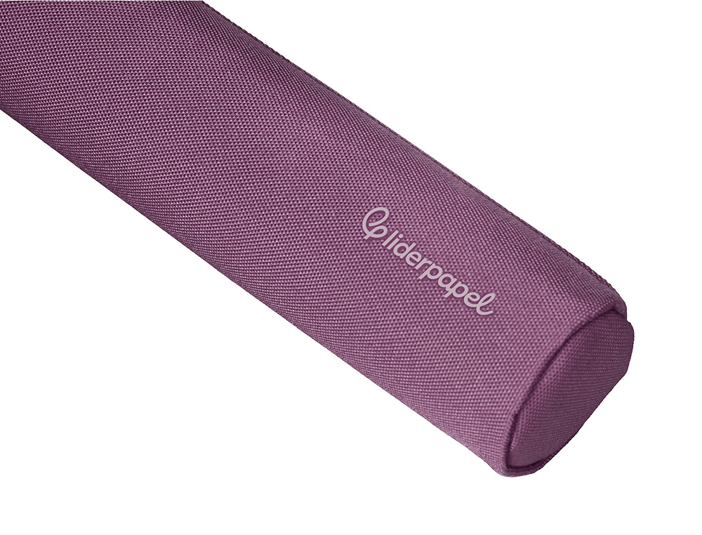 ESTOJO ESCOLAR LIDERPAPEL CILINDRICO ESTREITO 220X45 MM ROXO