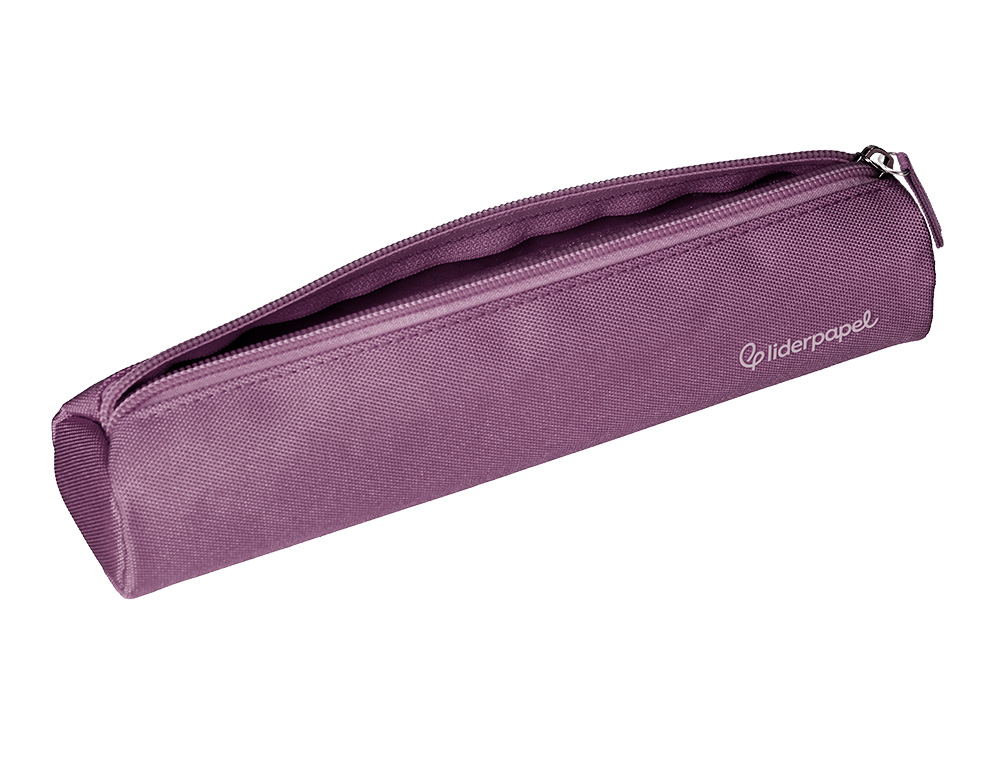 ESTOJO ESCOLAR LIDERPAPEL CILINDRICO ESTREITO 220X45 MM ROXO