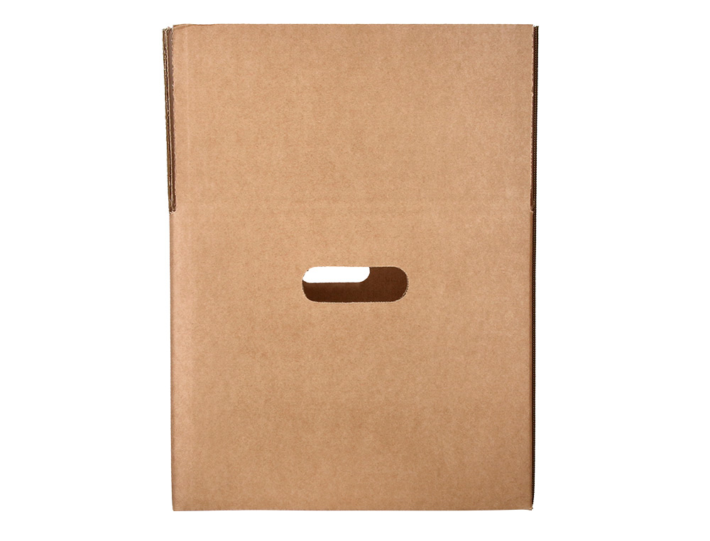 CAIXA PARA EMBALAR Q-CONNECT AMERICANA COM ASAS CARTAO CANAL SIMPLES 5 MM COR KRAFT 500X340X310 MM