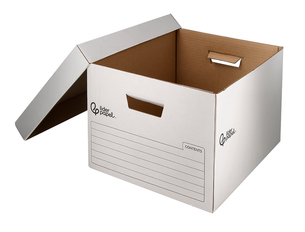 CAIXA PARA ARQUIVO DEFINITIVO LIDERPAPEL CARTAO 100% RECICLADO AUTOMATICA PARA 3 CAIXAS ARQUIVO DEF. FOLIO 387X333X260MM