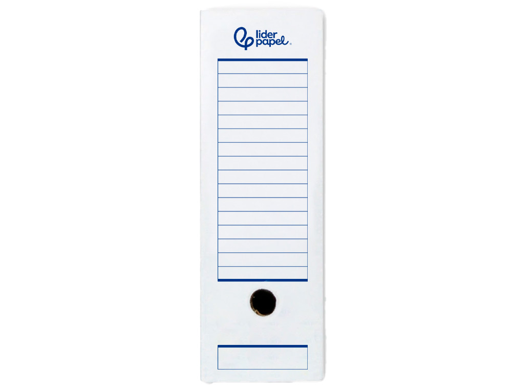 CAIXA PARA ARQUIVO MORTO AUTOMATICA LIDERPAPEL DIN A4 CARTAO 100% RECICLADO 325 GR LOMBADA 100 MM BRANCO 360X100X255MM