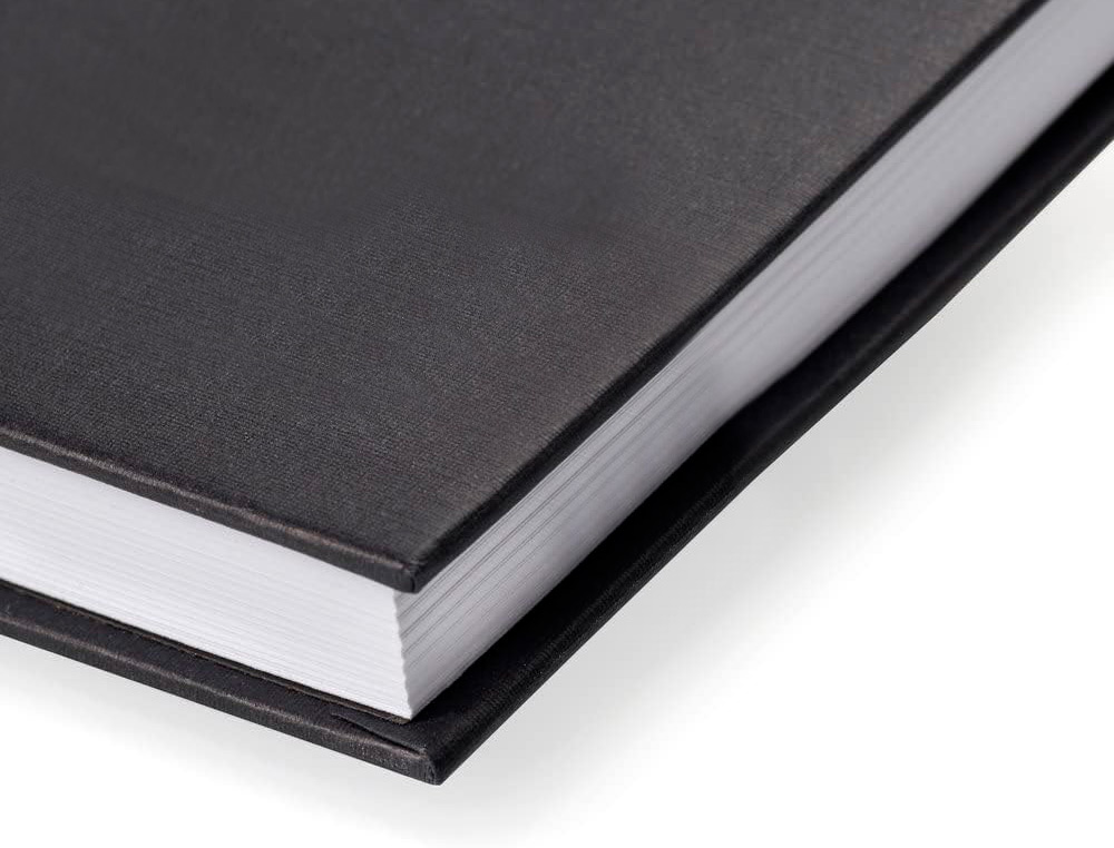 DIARIO GRAFICO ENCADERNADO LIDERPAPEL DIN A6 148X105 MM 100 FOLHAS 100 GR COR PRETA