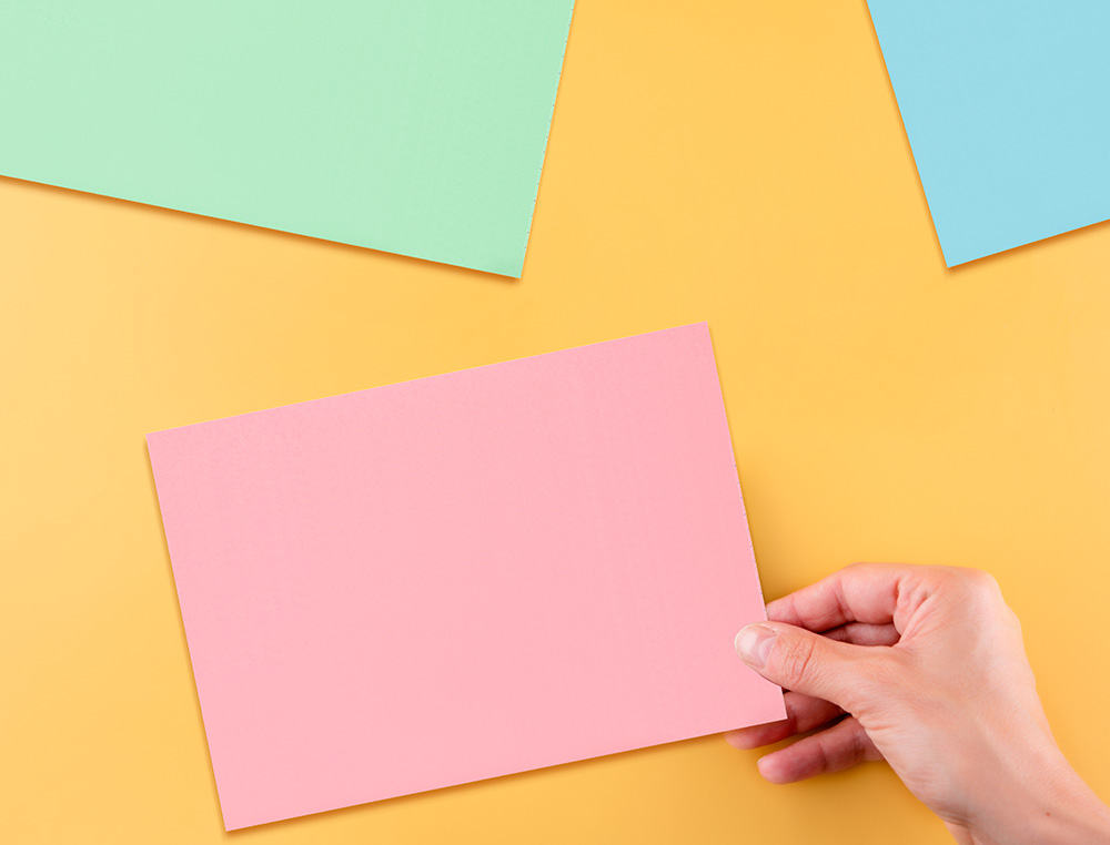 CARTAO LIDERPAPEL PARA ESTUDAR LISO CARTOLINA DE CORES 180 GR 100X150MM EMBALAGEM DE 200 UNIDADES
