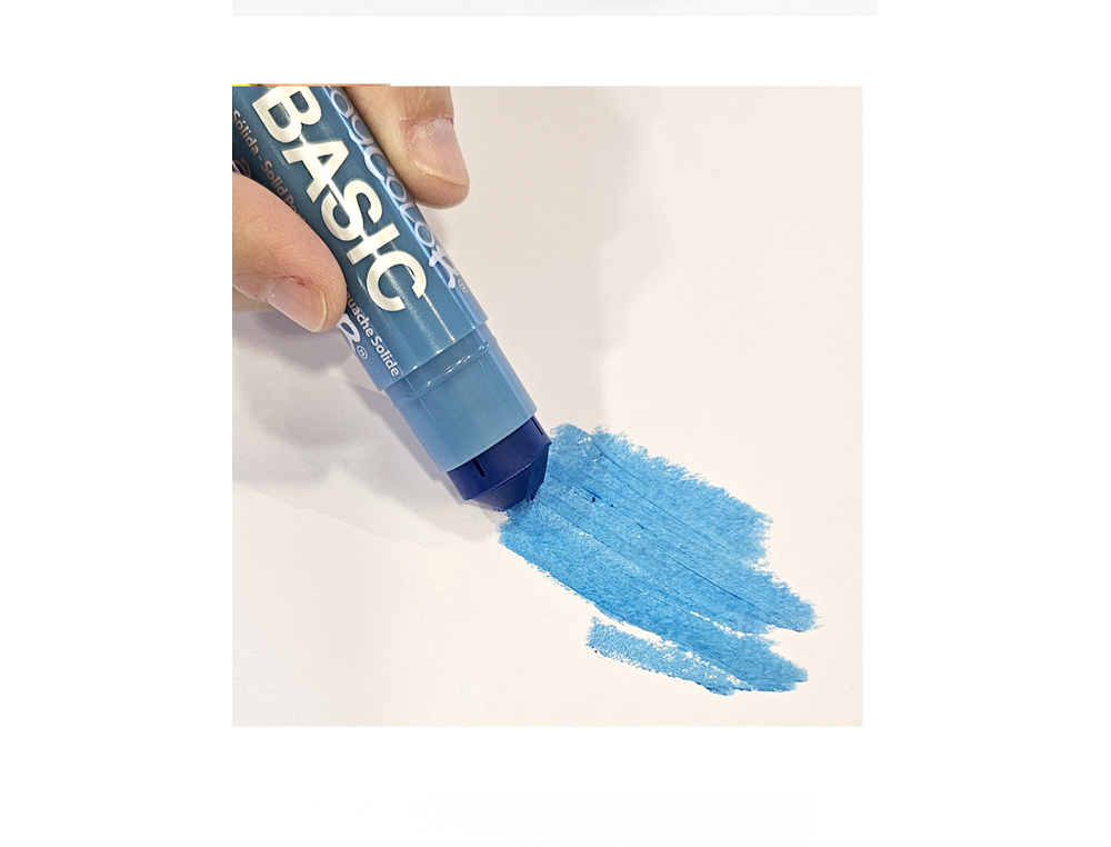 GUACHE SOLIDA PLAYCOLOR BASIC ONE 10 GR AZUL CLARO CAIXA DE 12 UNIDADES