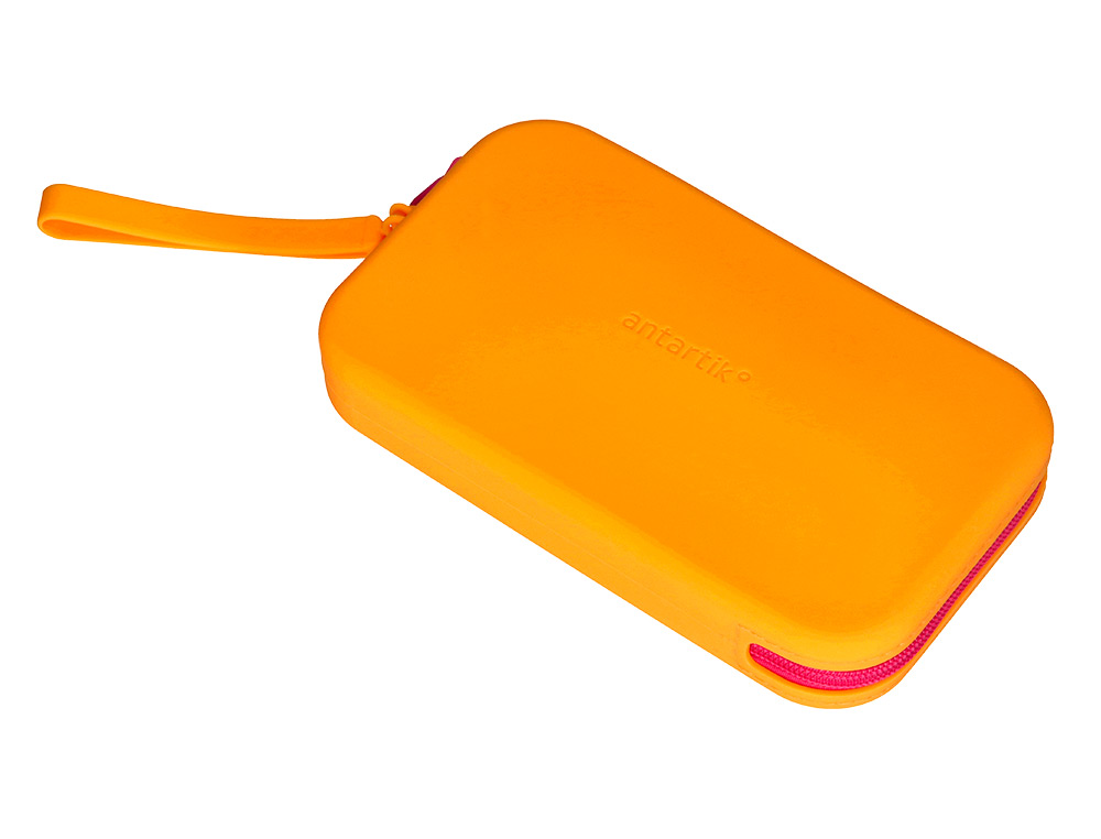 ESTOJO ESCOLAR ANTARTIK TROPICAL DIVE SILICONE SOFT RETANGULAR 190X120X25 MM EXPOSITOR DE 8 UNIDADES