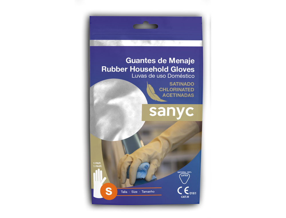 LUVAS DE LATEX ACETINADAS COM RELEVO ANTI DESLIZANTE SEM PO TAMANHO PEQUENO