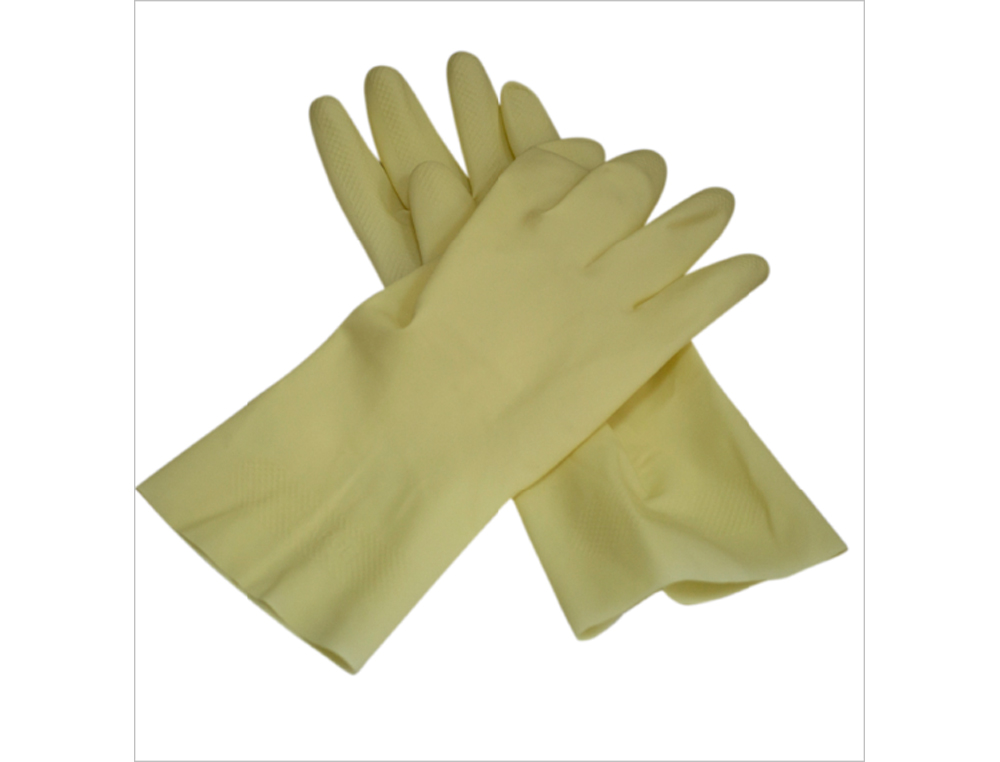 LUVAS DE LATEX ACETINADAS COM RELEVO ANTI DESLIZANTE SEM PO TAMANHO PEQUENO