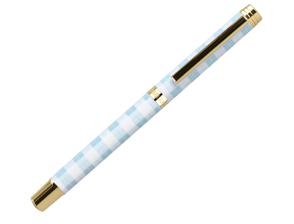ROLLER BELIUS PICNIC ALUMINIO COR AZUL CELESTE DOURADO TINTA COR PRETO CAIXA DE DESIGN