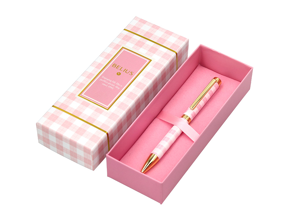ROLLER BELIUS PICNIC ALUMINIO COR ROSA DOURADO TINTA COR PRETO CAIXA DE DESIGN