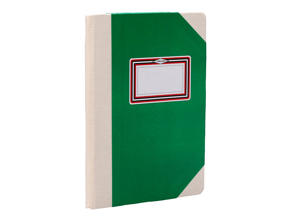 LIVRO DE CARTAO COSIDO FERNANDES FLECHA DIN A4+ LISO 50 FOLHAS 100 GR VERDE