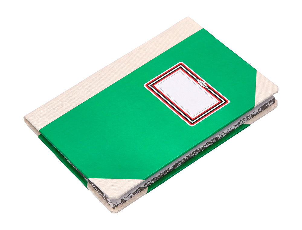 LIVRO DE CARTAO COSIDO FERNANDES FLECHA DIN A4+ LISO 50 FOLHAS 100 GR VERDE