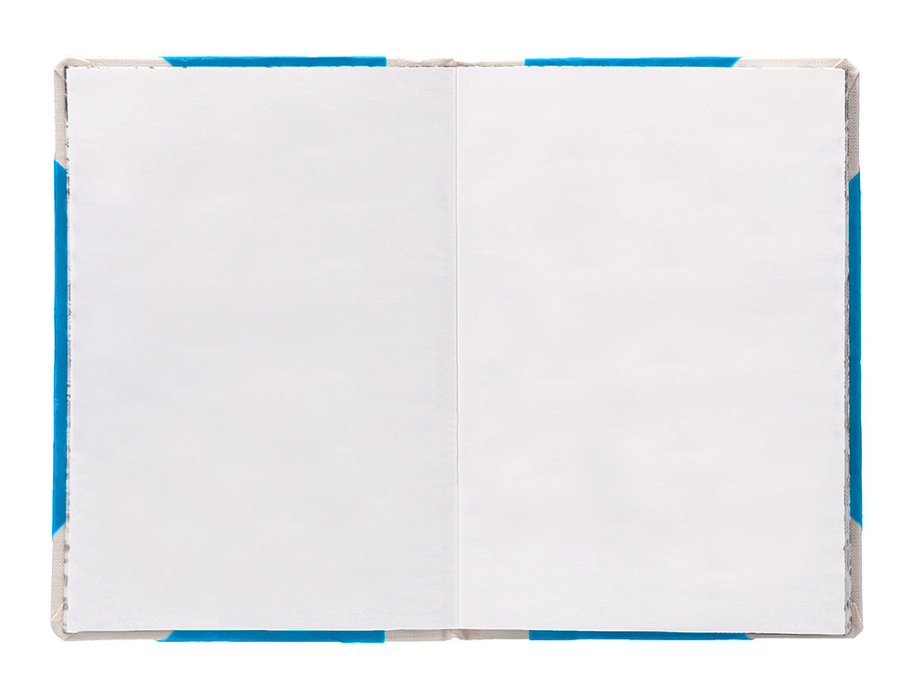LIVRO DE CARTAO COSIDO FERNANDES FLECHA DIN A5+ LISO 50 FOLHAS 100 GR AZUL